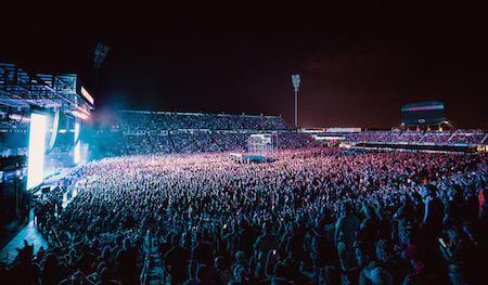 Full stadium crowd at Rock On The Range 2017